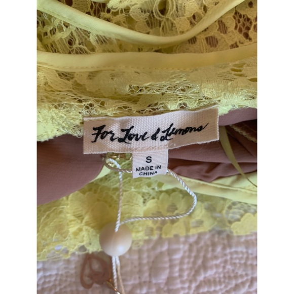 FOR LOVE & LEMONS | Yellow Tati Lace Ruffle Dress - Picture 8 of 15